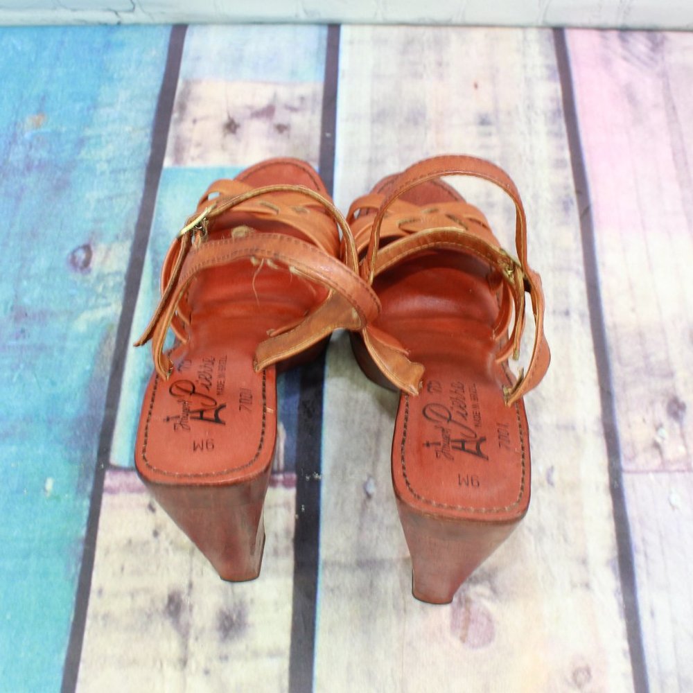 Pierre Open Toe Ankle Strappy Heeled Sandal Sz 9 M - Picture 6 of 9